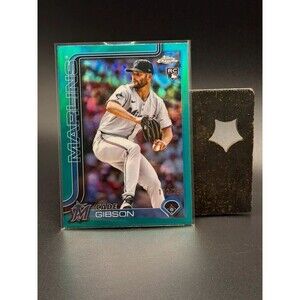 2025 Topps Chrome Update Cade Gibson Aqua Refractor RC #112/299
